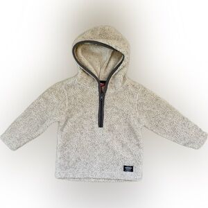 Unionbay Toddler Sherpa Fleece Hoodie | Size 2T | Beige Zip-Up Jacket